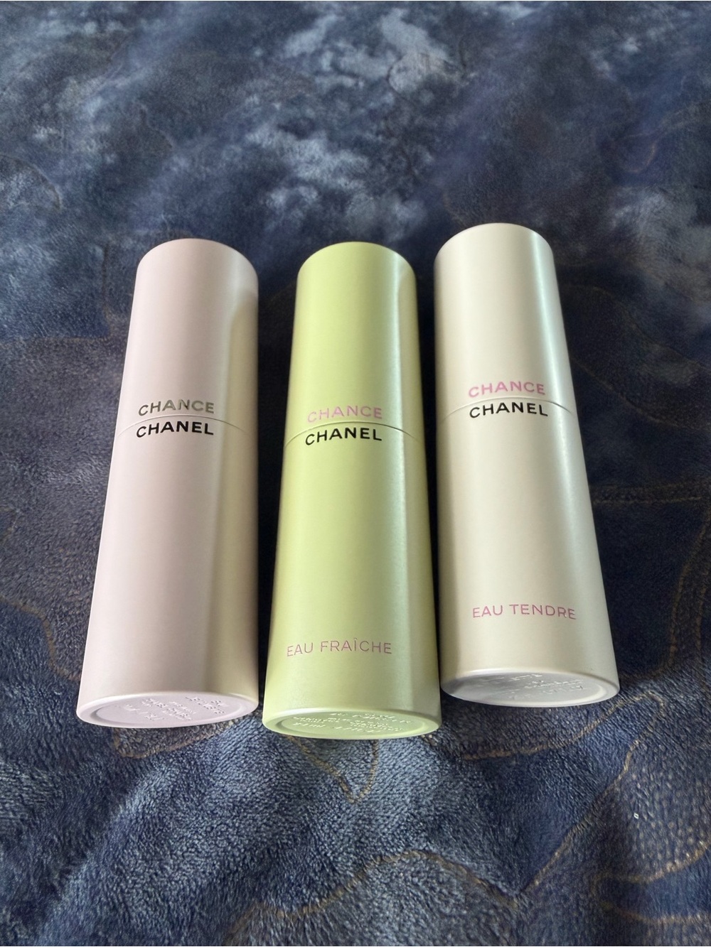 CHANEL Chance Rollerball Trio - Pastel Pink, Light Green, Cream